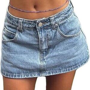 NWT EMMIOL Jean Skirt